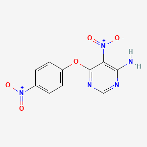 B2769925 5-Nitro-6-(4-nitrophenoxy)pyrimidin-4-amine CAS No. 681271-63-6