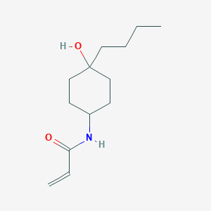 molecular formula C13H23NO2 B2769926 N-(4-Butyl-4-hydroxycyclohexyl)prop-2-enamide CAS No. 2361646-07-1
