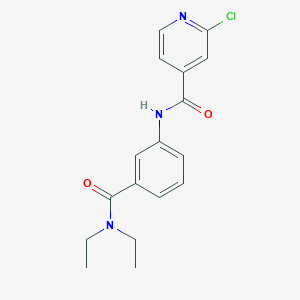 2-chloro-N-[3-(diethylcarbamoyl)phenyl]pyridine-4-carboxamide