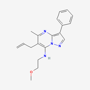 6-allyl-N-(2-methoxyethyl)-5-methyl-3-phenylpyrazolo[1,5-a]pyrimidin-7-amine