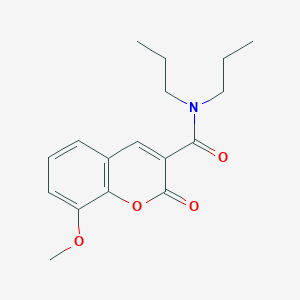 8-methoxy-2-oxo-N,N-dipropylchromene-3-carboxamide