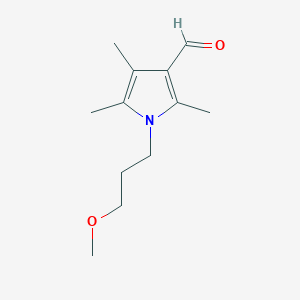 1-(3-methoxypropyl)-2,4,5-trimethyl-1H-pyrrole-3-carbaldehyde