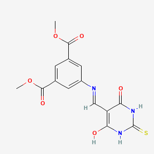 dimethyl 5-(((4,6-dioxo-2-thioxotetrahydropyrimidin-5(2H)-ylidene)methyl)amino)isophthalate