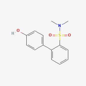 molecular formula C14H15NO3S B2769983 4-(2-N,N-Dimethylsulfamoylphenyl)phenol CAS No. 1262000-17-8