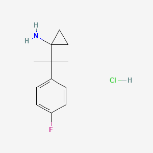 1-[2-(4-Fluorophenyl)propan-2-yl]cyclopropan-1-amine hydrochloride