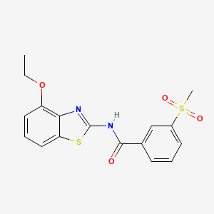 N-(4-ethoxybenzo[d]thiazol-2-yl)-3-(methylsulfonyl)benzamide