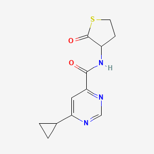 6-Cyclopropyl-N-(2-oxothiolan-3-yl)pyrimidine-4-carboxamide
