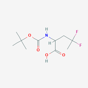 2-([(Tert-butoxy)carbonyl]amino)-4,4-difluoropentanoic acid