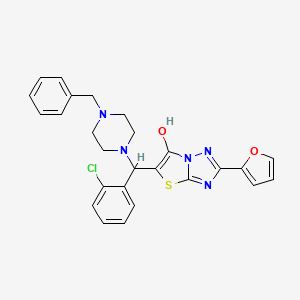 5-((4-Benzylpiperazin-1-yl)(2-chlorophenyl)methyl)-2-(furan-2-yl)thiazolo[3,2-b][1,2,4]triazol-6-ol