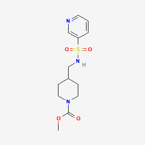 molecular formula C13H19N3O4S B2770013 Methyl 4-((pyridine-3-sulfonamido)methyl)piperidine-1-carboxylate CAS No. 1331327-05-9