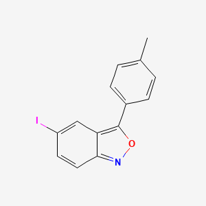 molecular formula C14H10INO B2770015 5-Iodo-3-(p-tolyl)benzo[c]isoxazole CAS No. 384796-44-5