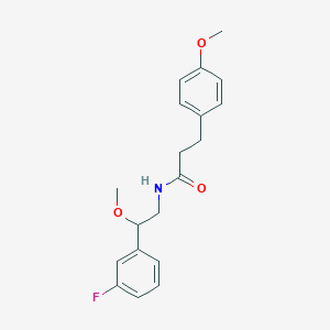 molecular formula C19H22FNO3 B2770019 N-[2-(3-fluorophenyl)-2-methoxyethyl]-3-(4-methoxyphenyl)propanamide CAS No. 1797876-50-6