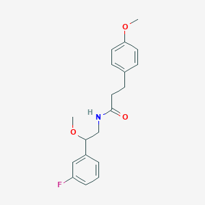N-(2-(3-fluorophenyl)-2-methoxyethyl)-3-(4-methoxyphenyl)propanamide