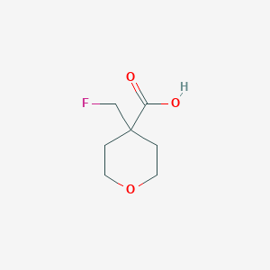 molecular formula C7H11FO3 B2770031 4-(Fluoromethyl)oxane-4-carboxylic acid CAS No. 1551177-72-0