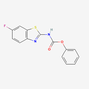 molecular formula C14H9FN2O2S B2770032 phenyl N-(6-fluoro-1,3-benzothiazol-2-yl)carbamate CAS No. 874594-84-0
