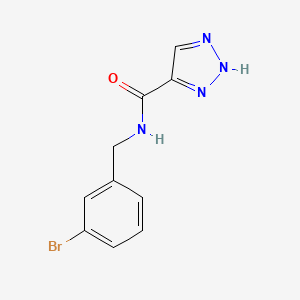 molecular formula C10H9BrN4O B2770079 N-(3-溴苄基)-1H-1,2,3-三唑-5-羧酰胺 CAS No. 1467389-50-9