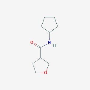 molecular formula C10H17NO2 B2770120 N-cyclopentyloxolane-3-carboxamide CAS No. 1344228-77-8