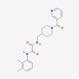 molecular formula C22H26N4O3 B2770139 N1-(2,3-dimethylphenyl)-N2-((1-nicotinoylpiperidin-4-yl)methyl)oxalamide CAS No. 1448123-96-3