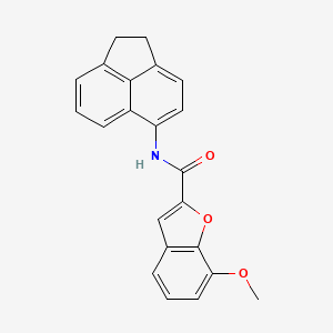 molecular formula C22H17NO3 B2770141 N-(1,2-dihydroacenaphthylen-5-yl)-7-methoxy-1-benzofuran-2-carboxamide CAS No. 921528-88-3