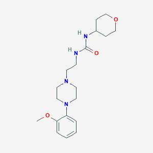 molecular formula C19H30N4O3 B2770156 3-{2-[4-(2-methoxyphenyl)piperazin-1-yl]ethyl}-1-(oxan-4-yl)urea CAS No. 2034341-13-2
