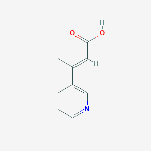 molecular formula C9H9NO2 B2770207 3-(Pyridin-3-yl)but-2-enoic acid CAS No. 118420-19-2