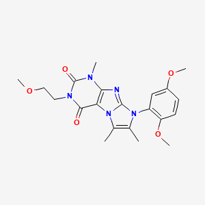 8-(2,5-Dimethoxyphenyl)-3-(2-methoxyethyl)-1,6,7-trimethyl-1,3,5-trihydro-4-im idazolino[1,2-h]purine-2,4-dione