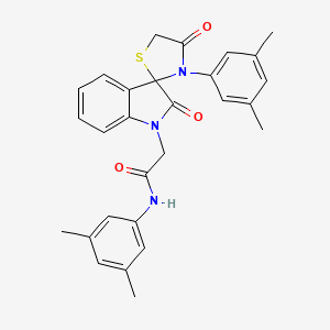 N-(3,5-dimethylphenyl)-2-(3'-(3,5-dimethylphenyl)-2,4'-dioxospiro[indoline-3,2'-thiazolidin]-1-yl)acetamide