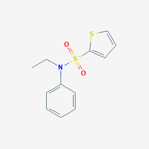 molecular formula C12H13NO2S2 B277026 N-ethyl-N-phenylthiophene-2-sulfonamide 