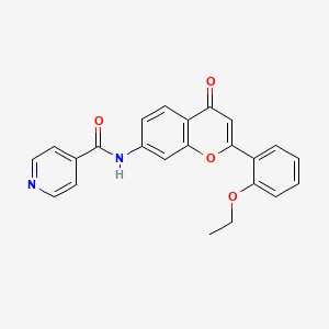 N-(2-(2-ethoxyphenyl)-4-oxo-4H-chromen-7-yl)isonicotinamide