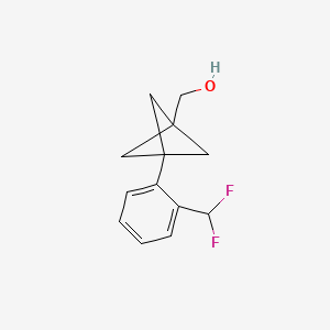 B2770278 [3-[2-(Difluoromethyl)phenyl]-1-bicyclo[1.1.1]pentanyl]methanol CAS No. 2287341-17-5