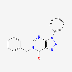 6-[(3-Methylphenyl)methyl]-3-phenyltriazolo[4,5-d]pyrimidin-7-one