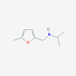 molecular formula C9H15NO B2770304 Isopropyl-(5-methyl-furan-2-ylmethyl)-amine CAS No. 130539-95-6