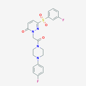 2-(2-(4-(4-fluorophenyl)piperazin-1-yl)-2-oxoethyl)-6-((3-fluorophenyl)sulfonyl)pyridazin-3(2H)-one