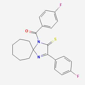 1-(4-Fluorobenzoyl)-3-(4-fluorophenyl)-1,4-diazaspiro[4.6]undec-3-ene-2-thione