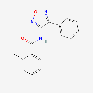 2-methyl-N-(4-phenyl-1,2,5-oxadiazol-3-yl)benzamide