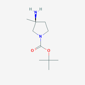 tert-butyl (3S)-3-amino-3-methylpyrrolidine-1-carboxylate