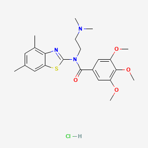 N-(2-(dimethylamino)ethyl)-N-(4,6-dimethylbenzo[d]thiazol-2-yl)-3,4,5-trimethoxybenzamide hydrochloride