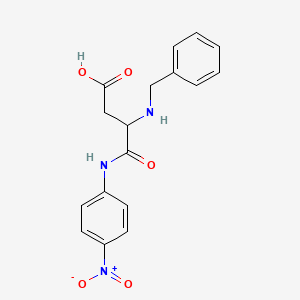 molecular formula C17H17N3O5 B2770347 N~2~-苯甲基-N-(4-硝基苯基)-α-天冬酰胺 CAS No. 2096495-87-1