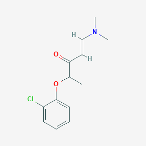 molecular formula C13H16ClNO2 B2770351 4-(2-Chlorophenoxy)-1-(dimethylamino)-1-penten-3-one CAS No. 1164521-89-4