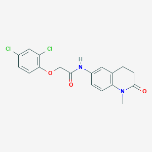 2-(2,4-dichlorophenoxy)-N-(1-methyl-2-oxo-1,2,3,4-tetrahydroquinolin-6-yl)acetamide