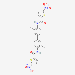 N-[2-methyl-4-[3-methyl-4-[(5-nitrothiophene-2-carbonyl)amino]phenyl]phenyl]-5-nitrothiophene-2-carboxamide