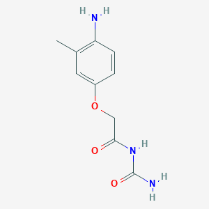molecular formula C10H13N3O3 B2770372 [2-(4-Amino-3-methylphenoxy)acetyl]urea CAS No. 926269-03-6