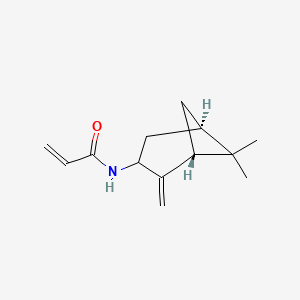 molecular formula C13H19NO B2770374 N-[(1R,5R)-6,6-Dimethyl-2-methylidene-3-bicyclo[3.1.1]heptanyl]prop-2-enamide CAS No. 2305236-11-5