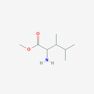 molecular formula C8H17NO2 B2770396 Methyl 2-amino-3,4-dimethylpentanoate CAS No. 1543407-68-6