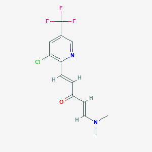 (1E,4E)-1-[3-chloro-5-(trifluoromethyl)pyridin-2-yl]-5-(dimethylamino)penta-1,4-dien-3-one