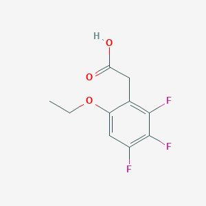 molecular formula C10H9F3O3 B2770403 6-Ethoxy-2,3,4-trifluorophenylacetic acid CAS No. 1980062-56-3