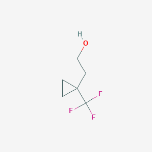 molecular formula C6H9F3O B2770411 2-[1-(Trifluoromethyl)cyclopropyl]ethanol CAS No. 1984826-70-1