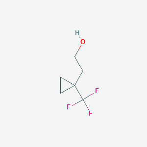 molecular formula C6H9F3O B2770411 2-(1-(Trifluoromethyl)cyclopropyl)ethan-1-ol CAS No. 1984826-70-1