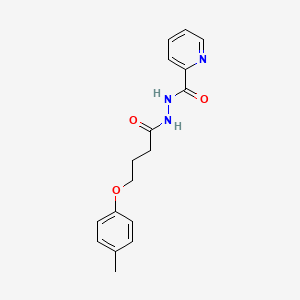 N'-[4-(4-methylphenoxy)butanoyl]pyridine-2-carbohydrazide