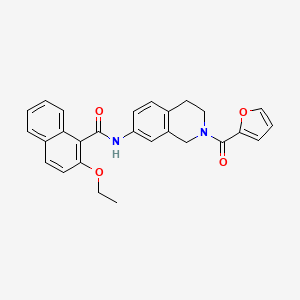 2-ethoxy-N-(2-(furan-2-carbonyl)-1,2,3,4-tetrahydroisoquinolin-7-yl)-1-naphthamide